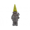 Figura törpe poly 24cm szürke/zöld