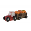 Figura traktor poly 9,2*2,9*32,2 cm tökkel piros