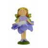 Figura tündér poly 12,1cm virág szoknyás lila