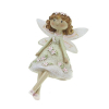 Figura tündér poly 7*8*10,5cm rózsaszín-zöld