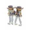 Figura tündér poly 8*6,5*17cm lógólábú 2féle lila
