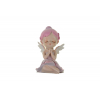 Figura tündérkislány poly 5,5*6*8cm ülő rózsaszín