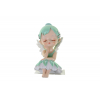 Figura tündérkislány poly 5,5*6*8cm ülő türkiz