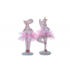 Figura unikornis szoknyában 10*9*17.5cm 2féle rózsaszín