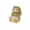 Figura nyúl 10*11*14cm ülő barna