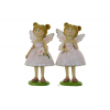 Figura tündérlány 6*5*12cm virággal sárga