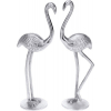 Flamingó fém 14*10*40cm 3féle ezüst