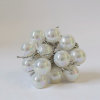 Gömb műanyag 3cm s/12 pearl krém