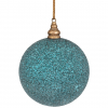 Gömb műanyag D12 glitteres kék