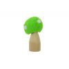Gomba plüss/fa 6*3.8*3.8cm zöld
