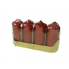 Gyertya adventi 45/110 s/4 satin piros -12