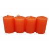 Gyertya adventi 4*6cm s/4 barack
