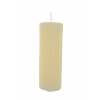 Gyertya bordás henger 5*12cm krém