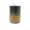 Gyertya henger 70/100 Rustic Metal fekete