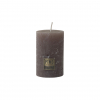 Gyertya henger rusztikus 5*8cm barna