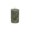 Gyertya henger rusztikus 5*8cm zöld