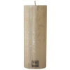 Gyertya henger rusztikus 7*18cm arany