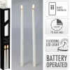 Gyertya szál 2*38cm s/2 LEDes fehér