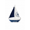 Hajó fa 11*14cm 2féle fehér/kék