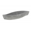 Kaspó cement hal forma 40*12*7cm szürke