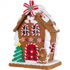 Házikó mézeskalács poly 14cm barna