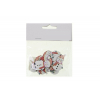 Hóember fa 4cm s/12 fehér