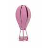 Fém hőlégballon 5.5X5.5X9.3HCM rózsaszín