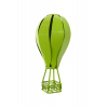 Fém hőlégballon 5.5X5.5X9.3HCM zöld