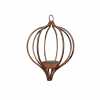Karácsonyfa dísz fém 14cm bronz