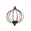 Karácsonyfa dísz fém 20cm bronz