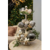 Karácsonyfa dísz üveg 7cm pearl