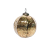 Karácsonyfa dísz üveg 8cm bronz