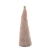 Karácsonyfa textil 15cm mályva