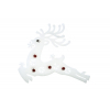 Karácsonyi dekor hab 70*35cm szarvas fehér