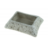 Kaspó cement szögletes 20x15.5x5.5cm szürke