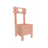 Kaspó fa 13,5*14 cm H33  szék forma barack