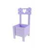 Kaspó fa 13,5*14 cm H33  szék forma lila