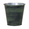 Kaspó fém 15cm antik zöld