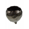 Kaspó fém D14,5cm 3lábú antik bronz