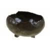 Kaspó fém D21cm 3lábú antik bronz