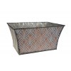 Kaspó fém téglalap 27.5*20*14cm réz