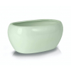Kaspó kerámia ovális 27*17*17cm menta