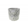 Kaspó kő angyallal 13x11x10.3cm szürke