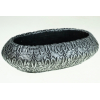 Kaspó kő ovális 26x16x7.5cm sötét szürke