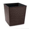 Kaspó műa Juka bordázott 25*25cm M25 mokka Lamela