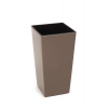 Kaspó műa magas Finezja 14*14cm M 26 cm frappé barna Lamela