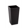 Kaspó műa magas Finezja-rattan 30*30cm M 57 cm fekete Lamela