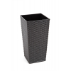 Kaspó műa magas Finezja rattan 40*40cm M 75 cm grafit Lamela