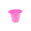 Kaspó plasztik 9,5*7,5cm nyomott csíkos rose