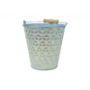 Kaspó vödör fém D15/10*H15/24CM mintás kék